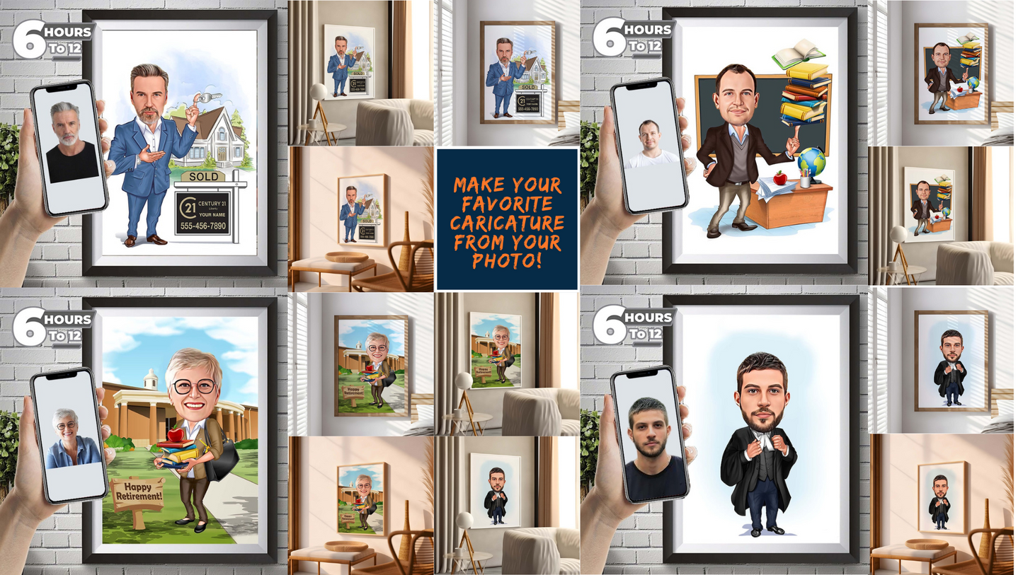 Personalized women Peloton cycling instructor Caricature, Unique Active Lifestyle Gift, Healthy Living Illustration