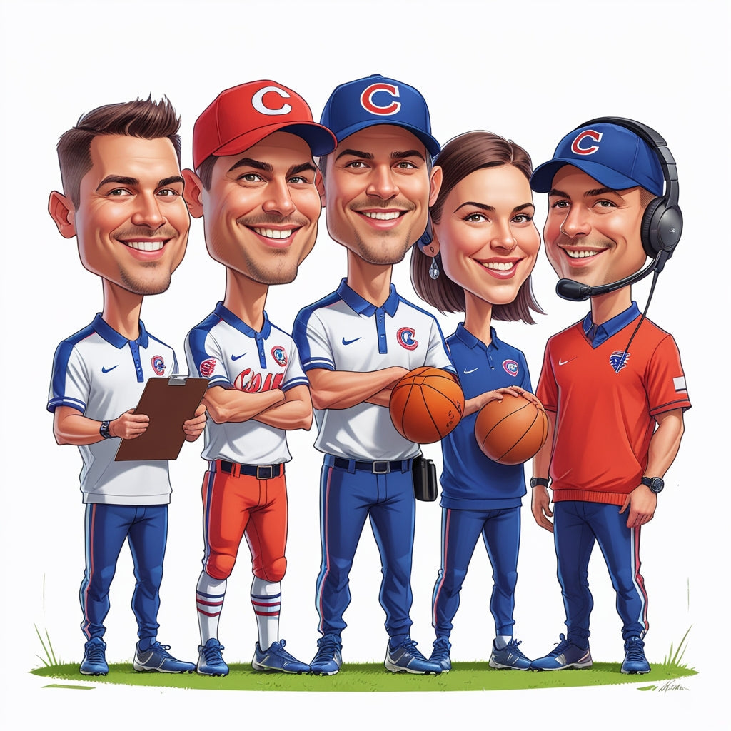 Coaches Caricatures