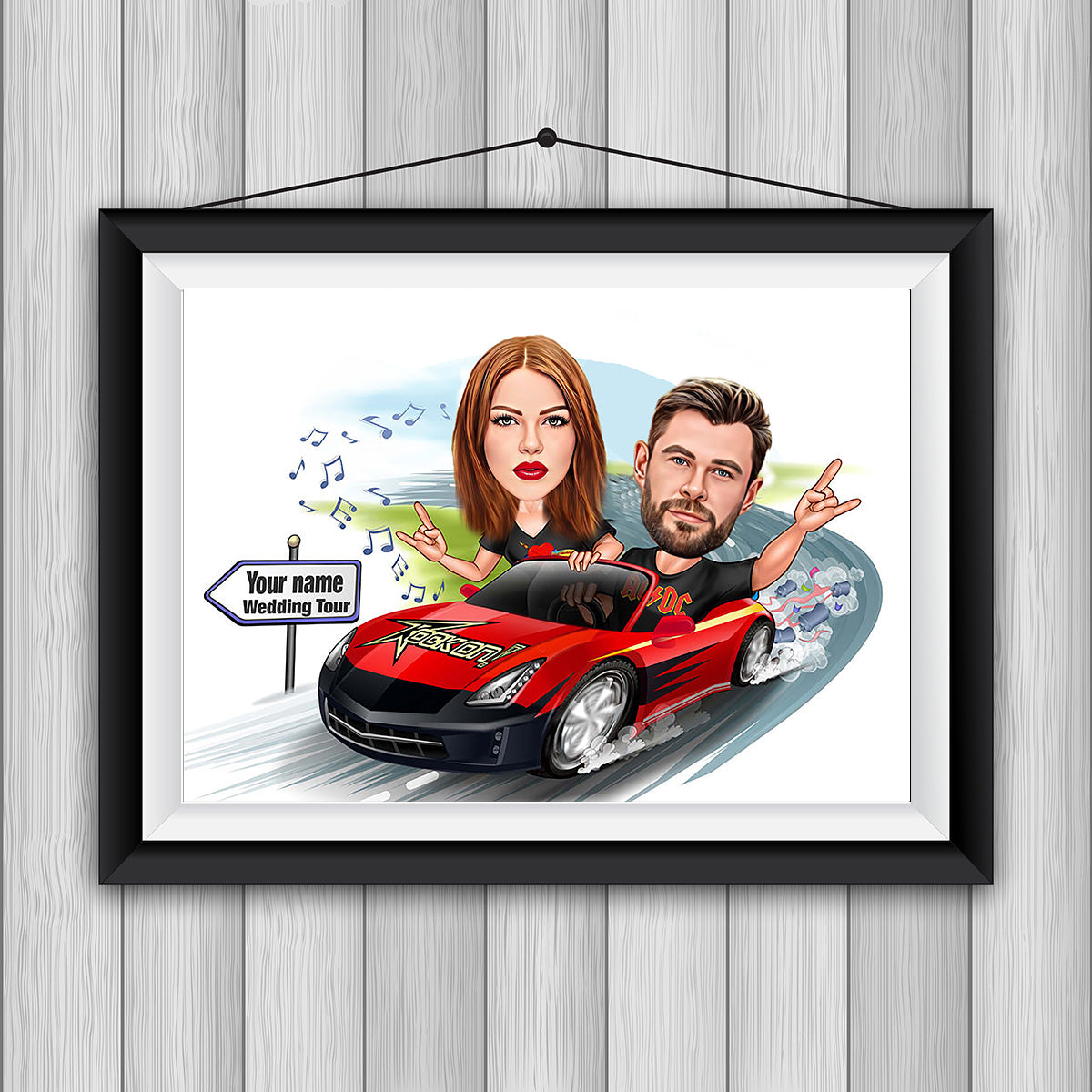 Custom Couple Cartoon Portrait, Couple Portrait, Couple Gift, Couple Caricature, Family Portrait, Custom Caricature, Anniversary Gift