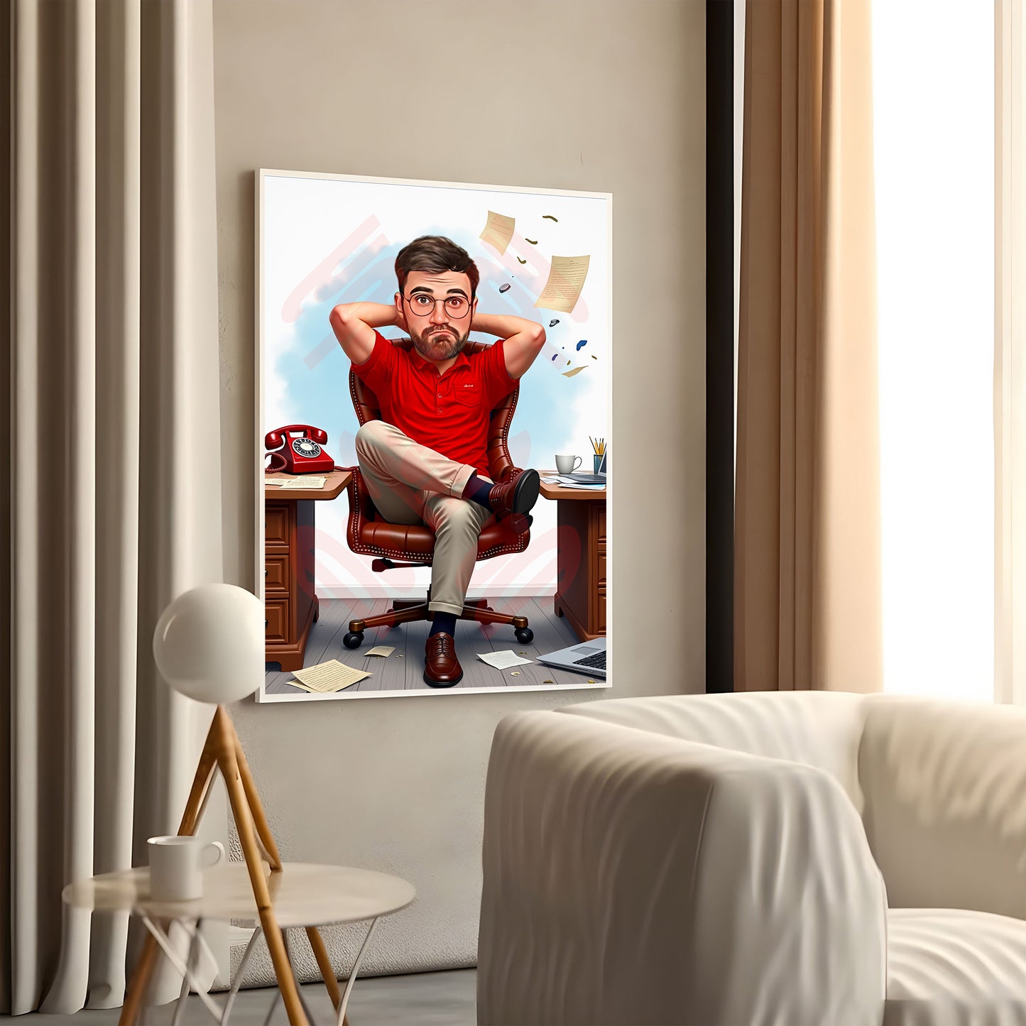 Custom Boss Caricature from Photo, Boss Gift for Men, Boss Cartoon, Funny Boss Caricature, Boss Caricature, Gift for Boss, Boss Digital Gift