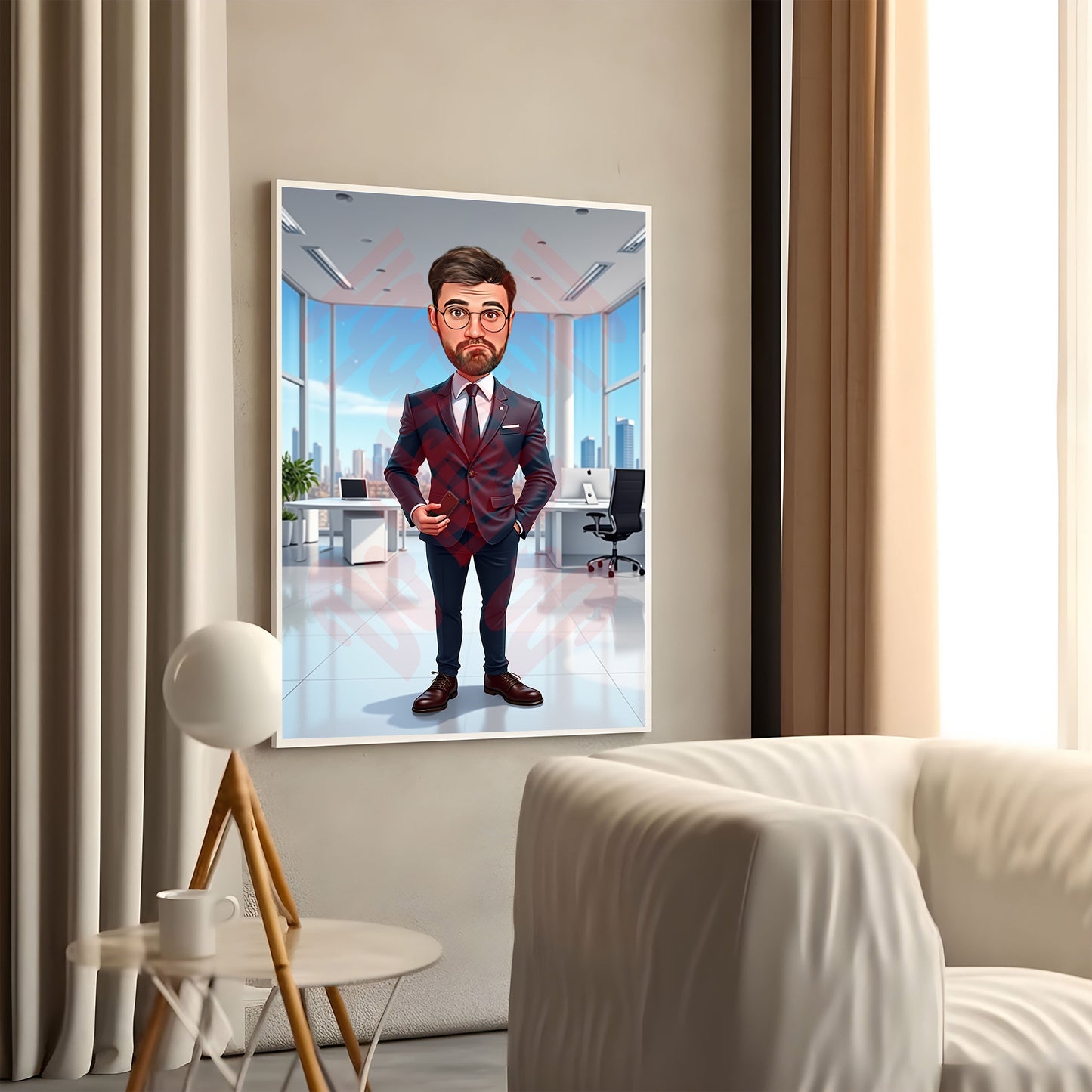 Custom Boss Caricature from Photo, Boss Gift for Men, Boss Cartoon, Funny Boss Caricature, Boss Caricature, Gift for Boss, Boss Digital Gift